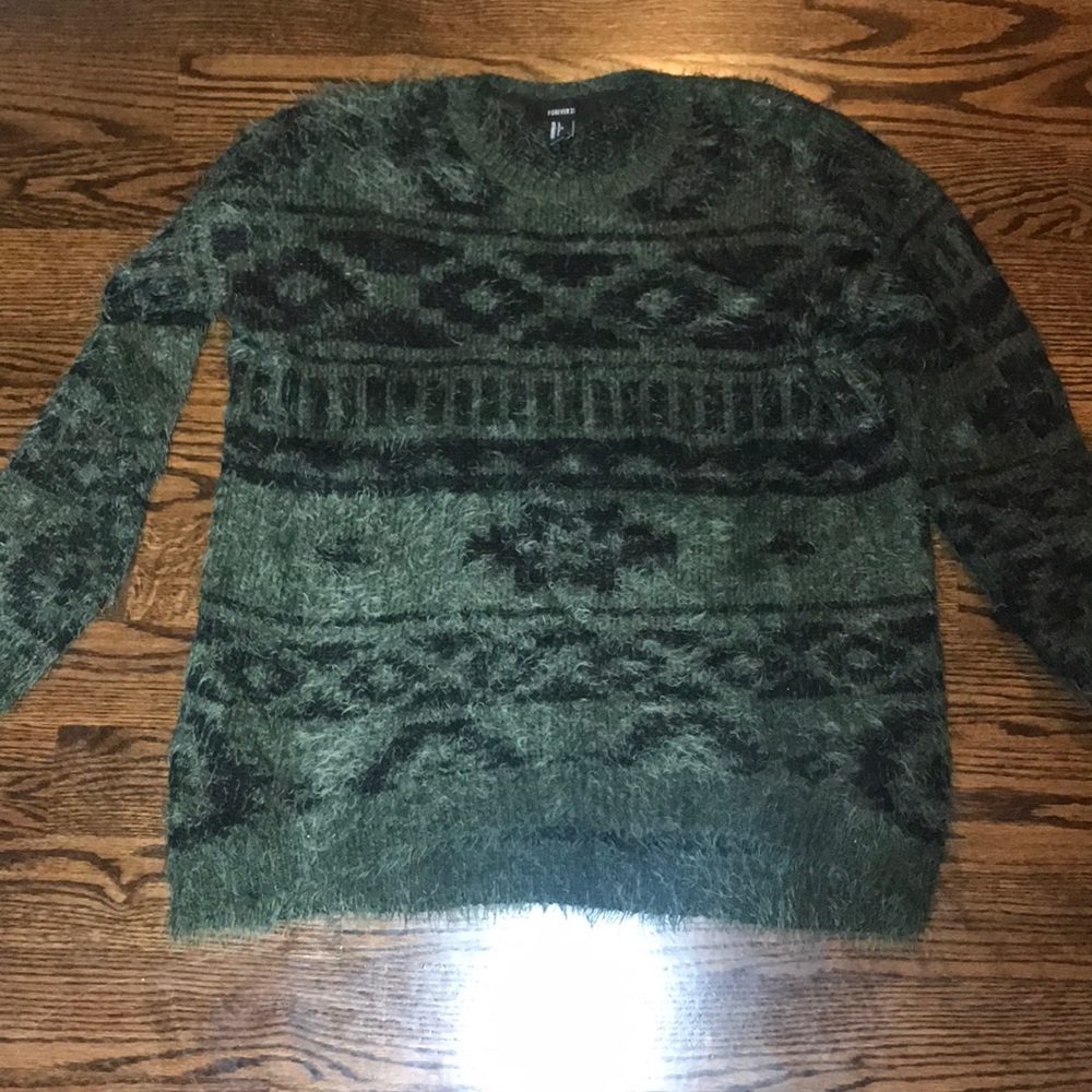 Green Crew Sweater